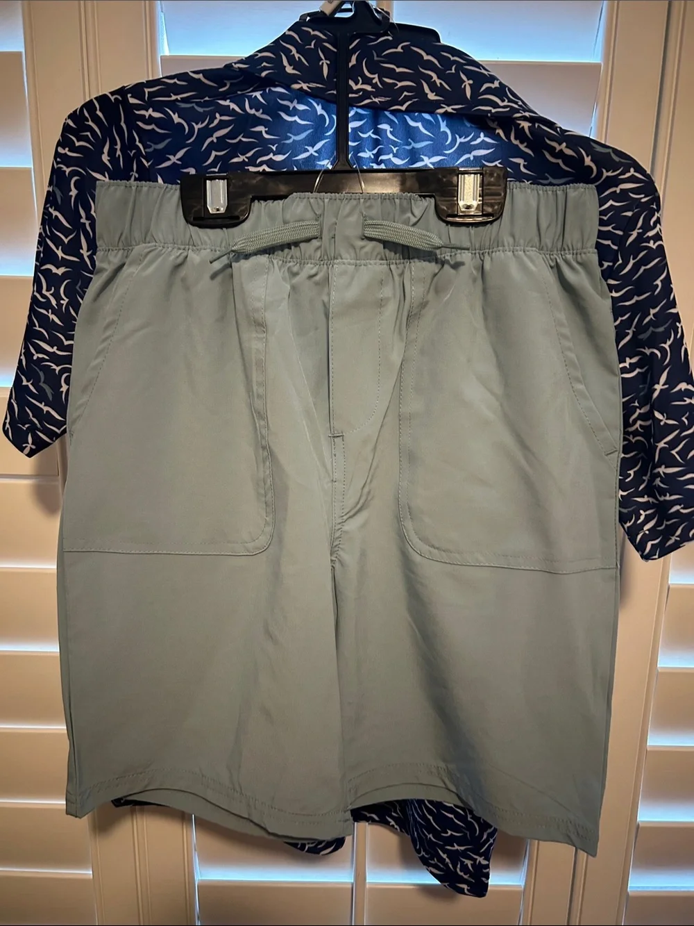 Boys Ben Sherman Navy Polo with White Shark Print